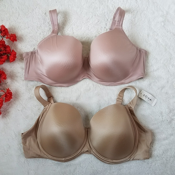 SOMA Stunning Support Smooth Full Coverage Bra x 2